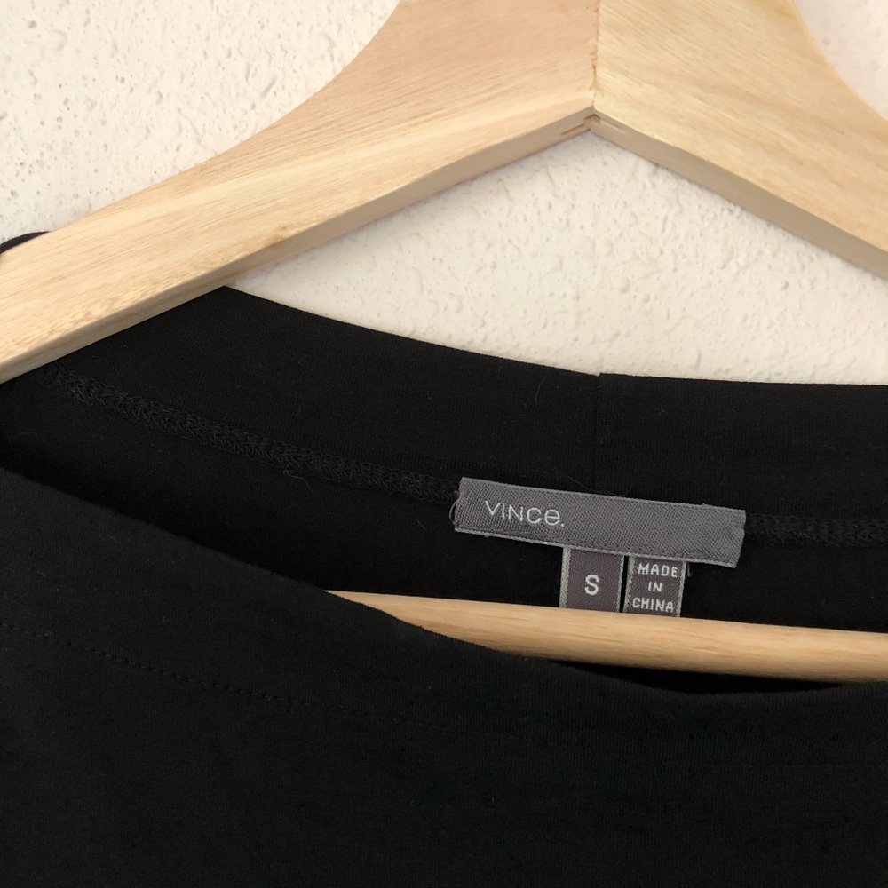 Vince Black Oversized Tee/Tunic, Sz S - Picture 5 of 8